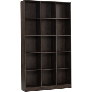 Étagère de rangement en bois foncé, bibliothèque autoportante pour la maison, le bureau ou la bibliothèque - Product Image 1