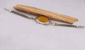 925 Sterling Silver <b>Jade</b> Gemstone <b>Bangles</b> Handcrafted Oval Cabochon Statement Chain Bracelet Wholesale - Product Image 6