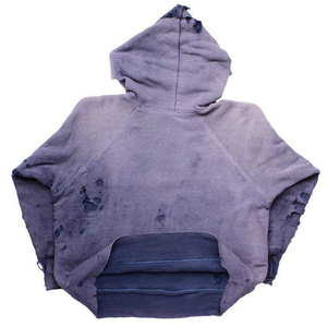 Sweat à capuche décontracté de haute qualité pour hommes, style streetwear, effet délavé, en tissu polaire avec impression numérique 3D, vente en gros - Product Image 5