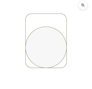 Modern Round Brass Framed Wall <b>Mirror</b> Decorative Home Accent for Living Room Bedroom - Product Image 5