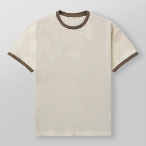 Camisetas de Manga Corta para Hombre, Estilo Clásico, Diseño Moderno y Cómodo, Peso Medio, Cuello en Contraste, con Dobladillo Elástico en las Mangas - Product Image 4