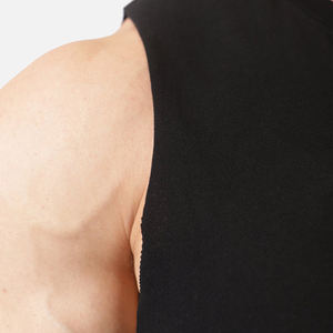 Camiseta sin mangas de punto para hombre al por mayor, ligera, de algodón suave, informal, con impresión de logotipo personalizado disponible, todos los colores - Product Image 4