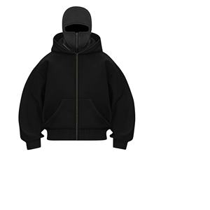 Sudadera con Capucha Extra Grande para Hombre, de Algodón y Felpa, con Acabado Lavado Ácido, Bolsillo Tipo Canguro, Ecológica, Transpirable, Informal, Urbana, para Invierno - Product Image 4