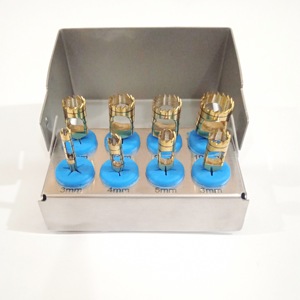 Kit de Fresas de Trepanación Dental Φ7.0mm 8.0mm 9.0mm 10.0mm, Instrumentos Quirúrgicos Manuales de Acero Inoxidable, 8 Piezas, Kit de Implantes Dentales - Product Image 6