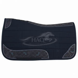 Tapis de selle pour cheval Western en laine respirant et absorbant les chocs, équipement équestre haute performance, fabricant. - Product Image 4