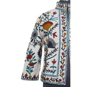 Chaqueta Bomber de Algodón Tejido TNT Suzani para Mujer, con Volantes Bordados, Diseño Floral Vintage, Ecológica, Transpirable, de Secado Rápido, para Invierno - Product Image 2