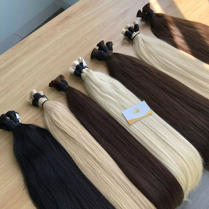 Cheveux humains vietnamiens vierges Remy 100% recommandés en vrac, blonds, cuticules alignées, super double drawn, longueur 20cm-80cm - Product Image 1