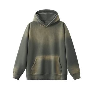 เสื้อฮู้ดดี้ผู้ชายทรงหลวมแบบกำหนดเอง ผ้าฝ้ายฟลีซ 350gsm พิมพ์ลายพัฟ สตรีทแวร์ แบรนด์ส่วนตัว ขายส่งสำหรับแบรนด์อเมริกัน - Product Image 4