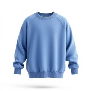 Sweat-shirt unisexe à col en V et manches raglan, doublé, séchage rapide, écologique, été, 300g, jersey polyester/coton, coupe classique - Product Image 4