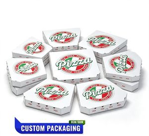 Durable <b>Square</b> Pizza Packaging Boxes Made of Paper Cardboard Branding Flexibility Various Sizes OEM ODM for Food Brands - Product Image 1
