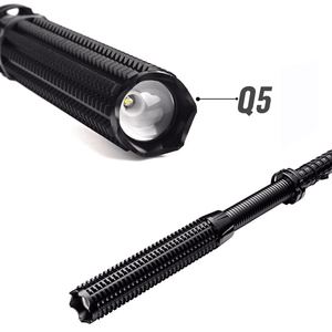 USB <b>Rechargeable</b> Retractable Torch 3-Mode Zoomable LED Security <b>Flashlight</b> Set for Outdoor Use - Product Image 4