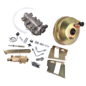 Servofreno singolo in zinco da 8 pollici con cilindro da 1 pollice per freni a disco e tamburo, gruppo depressione per Chevy Biscayne Impala Bel Air 1958-1964 - Product Image 2