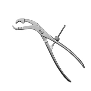 Pinces à os en acier inoxydable à mâchoires étroites, robustes, réutilisables, instrument chirurgical pour la réduction osseuse et les interventions orthopédiques - Product Image 5