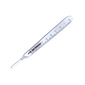 Mango de Bisturí Quirúrgico Reutilizable de Acero Inoxidable con Escala de Medición, Instrumento Quirúrgico con Certificación CE - Product Image 2
