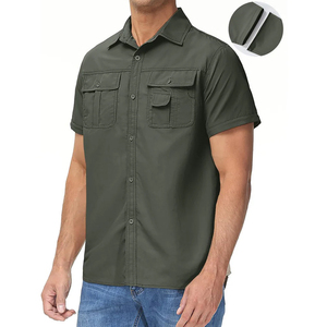 Camisa Táctica de Manga Larga para Hombre, de Secado Rápido, Impermeable, de Tela Twill, para Senderismo, Escalada, Caza, Uso Formal y Casual - Product Image 2