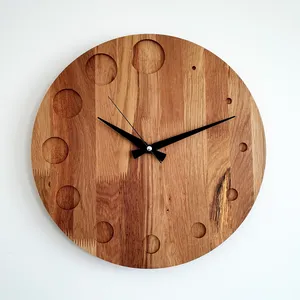 Premium Wooden <b>Clock</b> Handmade Rustic Wooden Timepiece Affordable Home Office Decor Luxury Wooden <b>Clock</b> - Product Image 3