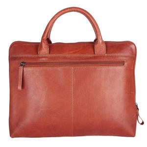 High Quality Luxury Vintage 15.6 Inch Laptop Briefcase Genuine <b>Leather</b> Waterproof Lightweight Eco-Friendly <b>Bag</b> for Men Soft - Product Image 2