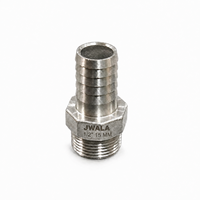 Raccord de tuyau hydraulique hexagonal mâle en acier inoxydable de 1/2 pouce (15 mm) pour ligne de fluide