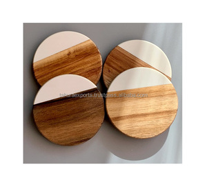 Good Design Best Quality Wooden Coasters Home Decoration for Kitchen and Tabletop Mango Wood Coasters - Product Image 2