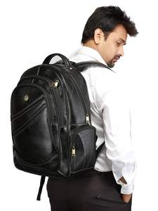 Green Korean <b>Leather</b> Eco-Friendly Shockproof Lightweight Laptop Briefcase Large Capacity Waterproof Durable Travel Bag Adults - Product Image 4