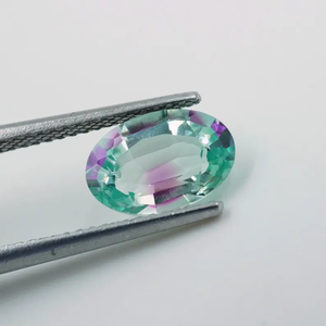 HAYAAT GEMS - Zafiro Ovalado de 2 Quilates, Cultivado en Laboratorio, Color Bio, Facetado, Piedra Preciosa Suelta (9x6x3.5mm) para Joyería - Product Image 3