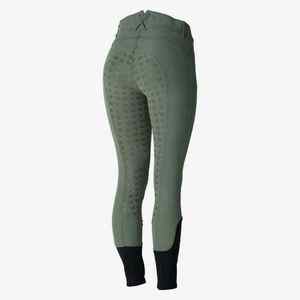 Pantalones de Montar de Cintura Alta para Mujer, Largos hasta el Tobillo, Tejidos en Spandex y Nailon, Elásticos en Cuatro Direcciones, con Bolsillos, Color Sólido - Product Image 1
