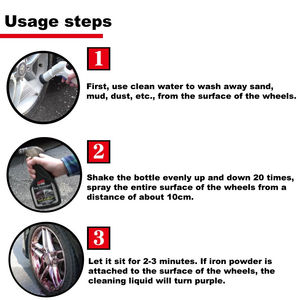 Strong iron powder <b>cleaner</b> for cleaning tire aluminum rims - Product Image 4