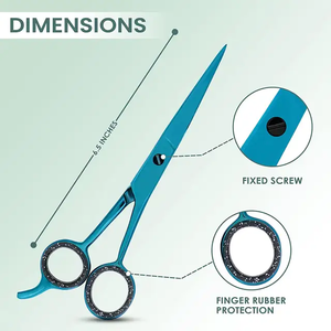 Juego de Tijeras de Peluquería de Acero Inoxidable Personalizadas al por Mayor para Salón de Belleza y Barbería con Tijeras de Entresacar ANAAIF - Product Image 3