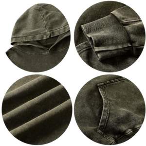 Sweat à capuche surdimensionné de haute qualité pour homme, effet délavé à l'acide, fabrication professionnelle, sweats à capuche pour homme effet délavé à l'acide - Product Image 5