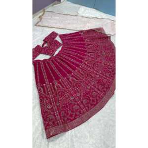 Lehenga Choli de Diseñador para Bodas con Lentejuelas y Bordado - Product Image 6