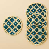 Sets de table bohèmes faits à la main en fibre de bambou 100% |   Écologique, épaisseur moyenne, sans motif |   Pack en gros pour restaurant/café/usage domestique