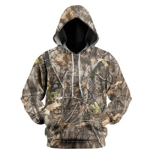 Sudadera con Capucha Premium con Estampado de Camuflaje Selvático, Estilo Urbano, Talla Grande, para Hombre y Mujer, Alta Calidad - Product Image 3