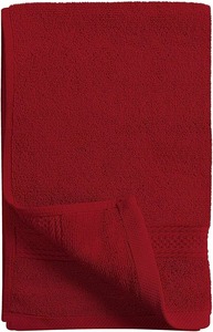 Serviette de plage personnalisée de couleur rouge unie avec logo, serviette de plage ronde avec logo personnalisé - Product Image 6