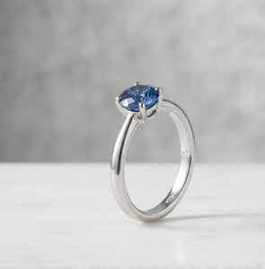 VVLCO 925 Sterling <b>Silver</b> Lab Grown Zircon Prong <b>Set</b> Solitaire <b>Ring</b> Luxury Unisex Jewelry IGI Certified for Wedding Anniversary - Product Image 2