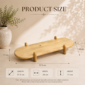 Juego de Soportes Elevados de Madera de Mango de Lujo, Diseño Elegante con Patas Elevadas, para Postres, Velas y Decoración - Product Image 2