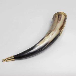 Cuerno de Buey Real, Tamaño Grande, Simple, Personalizado, Forma Natural, Pulido, Impermeable, Ecológico, Hecho a Mano, para Beber Cerveza, Vino, Estilo Vikingo - Product Image 1