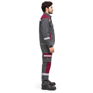 Uniforme de Seguridad Industrial, Conjunto de Ropa de Trabajo con Cinta Reflectante, Material de Poliéster Duradero, Ajuste Cómodo, Ropa de Construcción OEM - Product Image 6