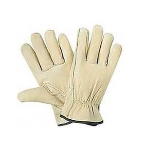 Gants de sécurité en cuir, longueur poignet, respirants, non doublés, style uni, pour utilisation en extérieur au printemps et en automne - Product Image 4