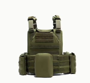 Gilet tactique TRIBON SPORTS TS-TV-002 en nylon marron coyote avec cadre interne, poches zippées pour la chasse, bretelles arquées, unisexe - Product Image 6