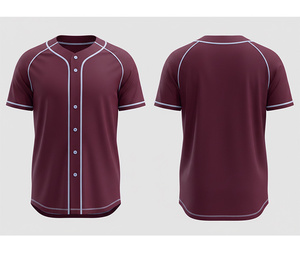 Maillot de baseball personnalisé avec logo, vêtements de sport sublimés pour équipe |   Kit de baseball d'équipe avec logo et numéros personnalisés |   Bas en polyester respirant - Product Image 1