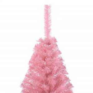 Árbol de Navidad Alto con Incrustaciones Decorativas de PVC Rosa y Acero, Adorno Festivo para las Fiestas - Product Image 5