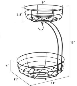 Panier de rangement en métal robuste grande capacité pour l'organisation des placards à la maison - Product Image 2