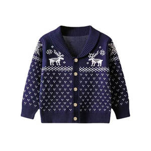 Pulls pour bébés filles à motif de dinosaures de Noël, 100% coton pour enfants - Product Image 2