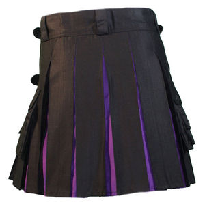 Kilt de Hombre para Desfile Highland, Acrílico, Tela Premium Sólida, Ocho Pliegues, Ropa Europea - Product Image 6