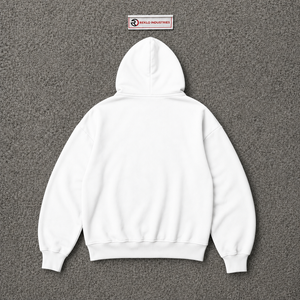 เสื้อฮู้ดซิปสีขาวพรีเมียมสำหรับผู้ชาย ทรงโอเวอร์ไซส์ สไตล์สตรีทแวร์ พิมพ์ลายกราฟิก เสื้อฮู้ดลาย Wanted ผ้าคอตตอนฟลีซหนานุ่ม ซิปยาวเต็มตัว - Product Image 6