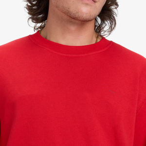 เสื้อสเวตเตอร์คอตตอนคุณภาพสูง ผลิตตามสั่ง พร้อมปักโลโก้ สำหรับผู้ชาย แบบเรียบง่าย คอกลม สีเทา ถักนิตติ้ง สวมหัว - Product Image 5