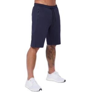 Pantalones cortos de gimnasio de algodón 100% para hombre, pantalones de chándal informales con patrón sólido para entrenamiento físico, pantalones cortos de culturismo activo, tela de malla - Product Image 4