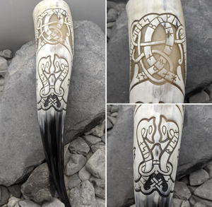 Corne à boire en agate blanche africaine de haute qualité meilleur prix sculpté Viking décoratif artisanat naturel technique polie - Product Image 4