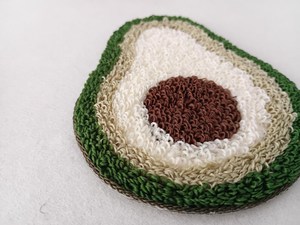 Juego de Posavasos Bordados con Frutas - Posavasos para Bebidas Hechos a Máquina, Kiwi, Plátano, Aguacate, Fresa, Decoración Linda para Cocina, Regalo para el Hogar - Product Image 2