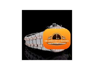 นาฬิกาข้อมือผู้ชาย NM JEWELLERY WATCHES รุ่นหรูหราสไตล์วินเทจ ประดับเพชรและอัญมณี ตัวเรือนขนาด 43 มม. ระบบอนาล็อก ควอตซ์ สายแบบ Deployment Clasp วัสดุสแตนเลสสตีล - Product Image 2